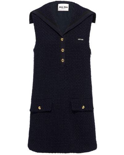 miu miu tweed dress|Miu Miu.